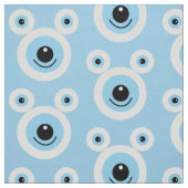 Grappig wit beer gezicht stof (Swatch)