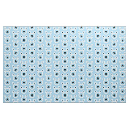 Grappig wit beer gezicht stof (Yard (91,4 cm))