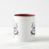 Grappig wit olifant geschenkenruil grap mok (Midden)