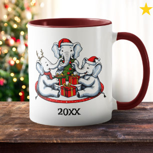 Grappig wit olifant geschenkenruil grap mok
