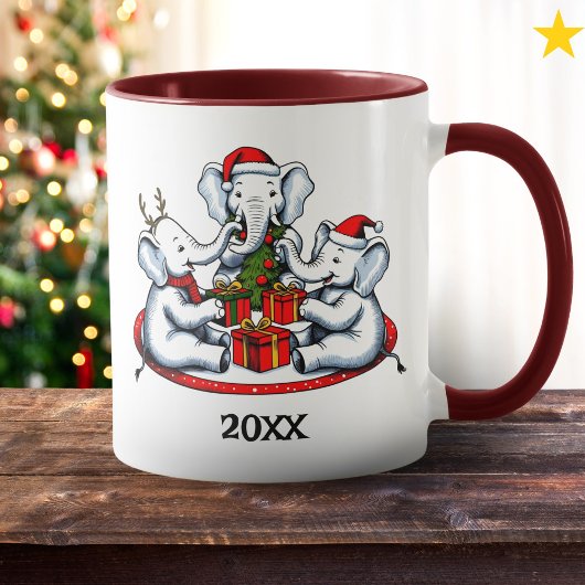 Grappig wit olifant geschenkenruil grap mok