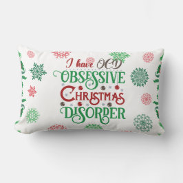 Grappig wit, rood en groen Sierkussen Kussen