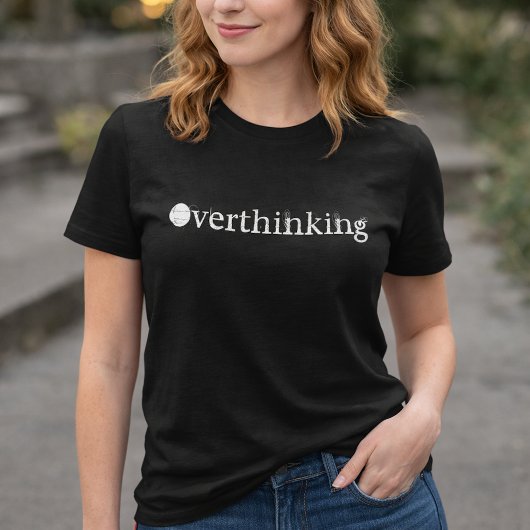Grappig Wit Tekst Overdenkende Vrouwen T-Shirt