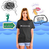Grappig Wit Tekst Overdenkende Vrouwen T-Shirt