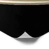 Grappig witte konijnenklok poster (Hoek)