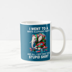 Grappig Witte Olifant Cadeau Verpakte Olifant Dom Koffiemok
