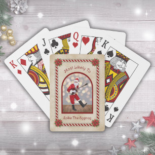 Grappig Witte Olifant Geheim Santa Kerstcadeau Pokerkaarten