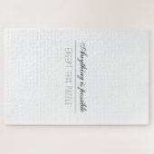 Grappig witte vaste kleur onmogelijke uitdaging legpuzzel (Horizontaal)