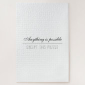 Grappig witte vaste kleur onmogelijke uitdaging legpuzzel (Verticaal)