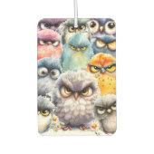 Grappig Witty Sassy Collectie van Grumpy Birds Luchtverfrisser (Voorkant)