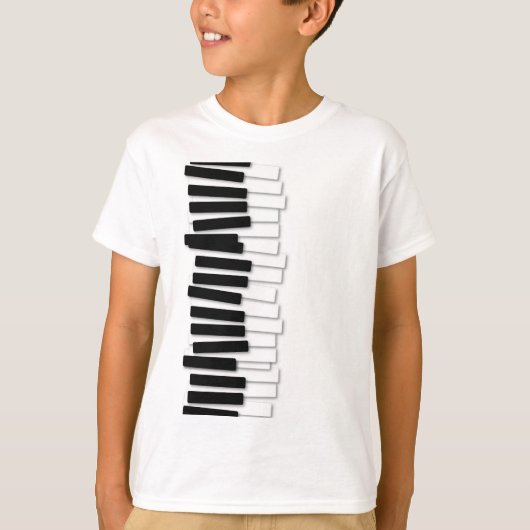 Grappig Wobbly Piano Keyboard - Pianist & Muzikant T-shirt (Voorkant)