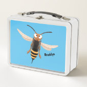 Grappig woedende wesp cartoon illustratie (Voorkant)