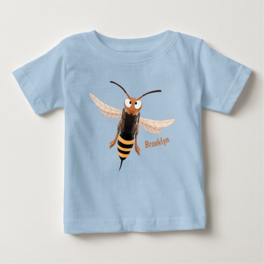 Grappig woedende wesp cartoon illustratie (Voorkant)