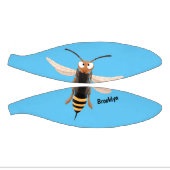 Grappig woedende wesp cartoon illustratie basketbal (Panelen)