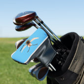 Grappig woedende wesp cartoon illustratie golfheadcover (Insitu)