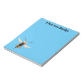 Grappig woedende wesp cartoon illustratie notitieblok (Linkerzijde)