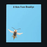 Grappig woedende wesp cartoon illustratie notitieblok<br><div class="desc">Haal een buzz uit dit ontwerp met een boze hoorntje getekend in een leuke cartoon stijl.</div>