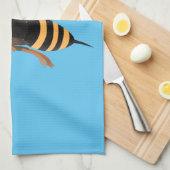 Grappig woedende wesp cartoon illustratie theedoek (Quarter Fold)