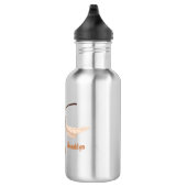 Grappig woedende wesp cartoon illustratie waterfles  (Rechts)