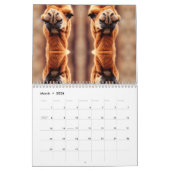 Grappig woestijn thema kameel overal print kalender (Mar 2026)