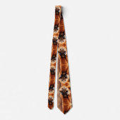 Grappig woestijn thema kameel overal print stropdas (Achterkant)