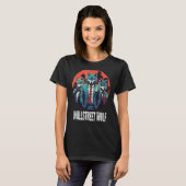 Grappig Wolf beste design idee kunst cool Wallstre T-shirt (Voorkant volledig)