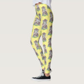 Grappig wollig mammoth cartoon illustratie leggings (Links)