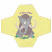 Grappig wollig mammoth cartoon illustratie voetbal (Enkel)