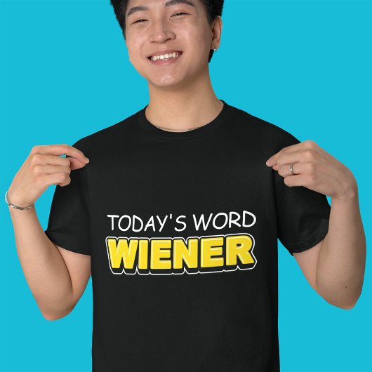 Grappig woord van vandaag Wiener Typography T-shirt