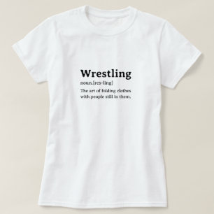 Grappig woordenboek definitie worstelen t-shirt