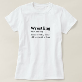 Grappig woordenboek definitie worstelen t-shirt