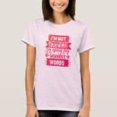 Grappig woordgebruik Roze Gym T-Shirt (Voorkant)