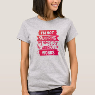 Grappig woordgebruik Roze Gym T-Shirt
