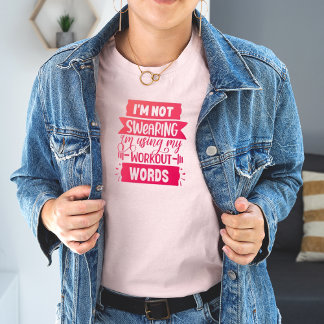 Grappig woordgebruik Roze Gym T-Shirt
