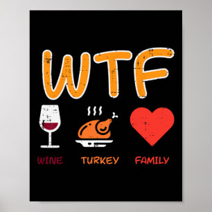 Grappig woordje met vrolijke deken voor de Herfst  Poster