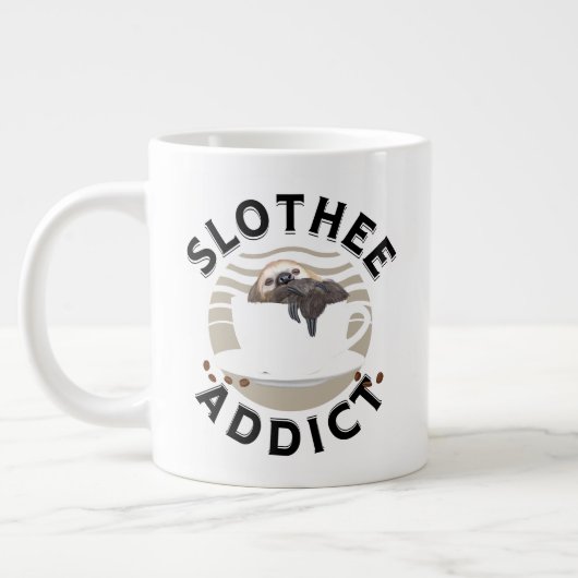 Grappig woordspel Sleepy Sloth Grote Koffiekop (Links)