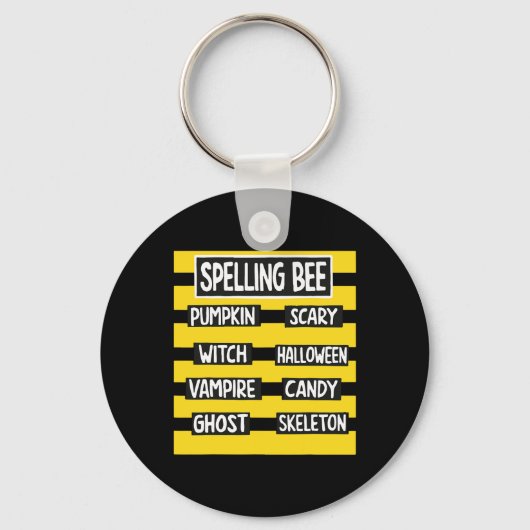 Grappig woordspeling Halloween kostuum voor lerare Sleutelhanger (Voorkant)