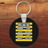 Grappig woordspeling Halloween kostuum voor lerare Sleutelhanger (Voorkant)