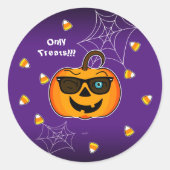 Grappig woordy Pumpkin iconic winkS Trekt alleen!! Ronde Sticker (Voorkant)