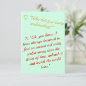 Grappig "Word archeoloog, verwoest de wereld" Kaart (Staand voorkant)