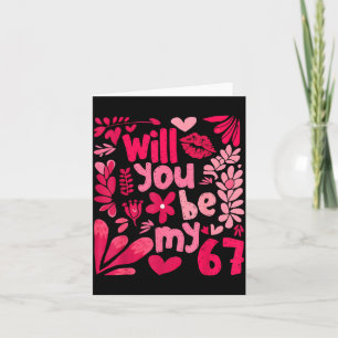 Grappig, word je mijn 67 Valentijn Boho Bloemstuk Kaart