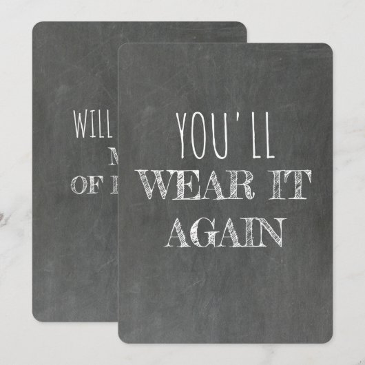 Grappig, word jij mijn bruidsmeisje? kaart (Voorkant / Achterkant)