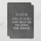 Grappig, word jij mijn bruidsmeisje? kaart (Voorkant / Achterkant)