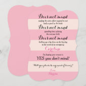 Grappig, word jij mijn dienstmeisje van het Roos e Kaart (Voorkant / Achterkant)