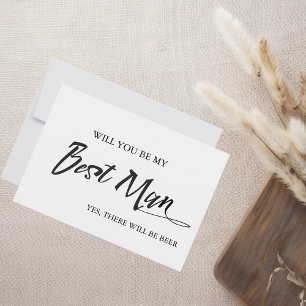 Grappig, word jij mijn getuige? Bier Humor Kaart