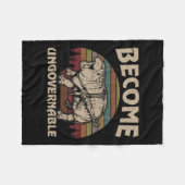 Grappig Word Onbestuurbaar Moo Deng Schattige Ba Fleece Deken (Voorkant (Horizontaal))