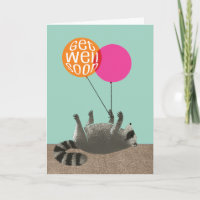 Grappig word snel beter wasbeer ballonnen