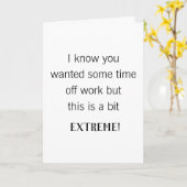 Grappig word snel goed collega kaart (Gele Bloem)