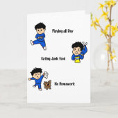 Grappig word snel goed kaart (Gele Bloem)