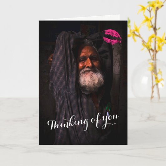 Grappig word snel goed Kaart ft. Indiaan (Gele Bloem)